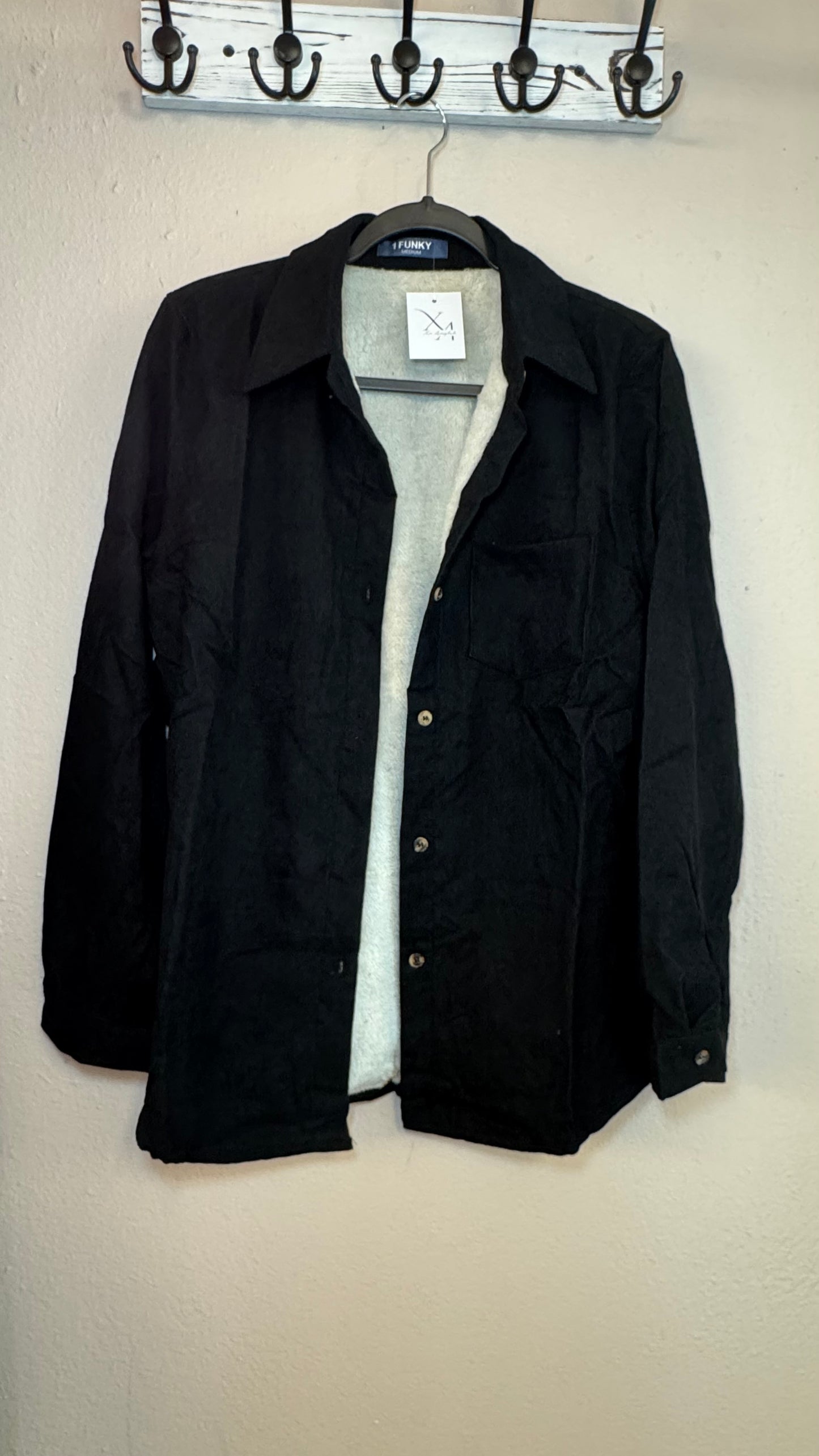 Corduroy Shirt (Black)