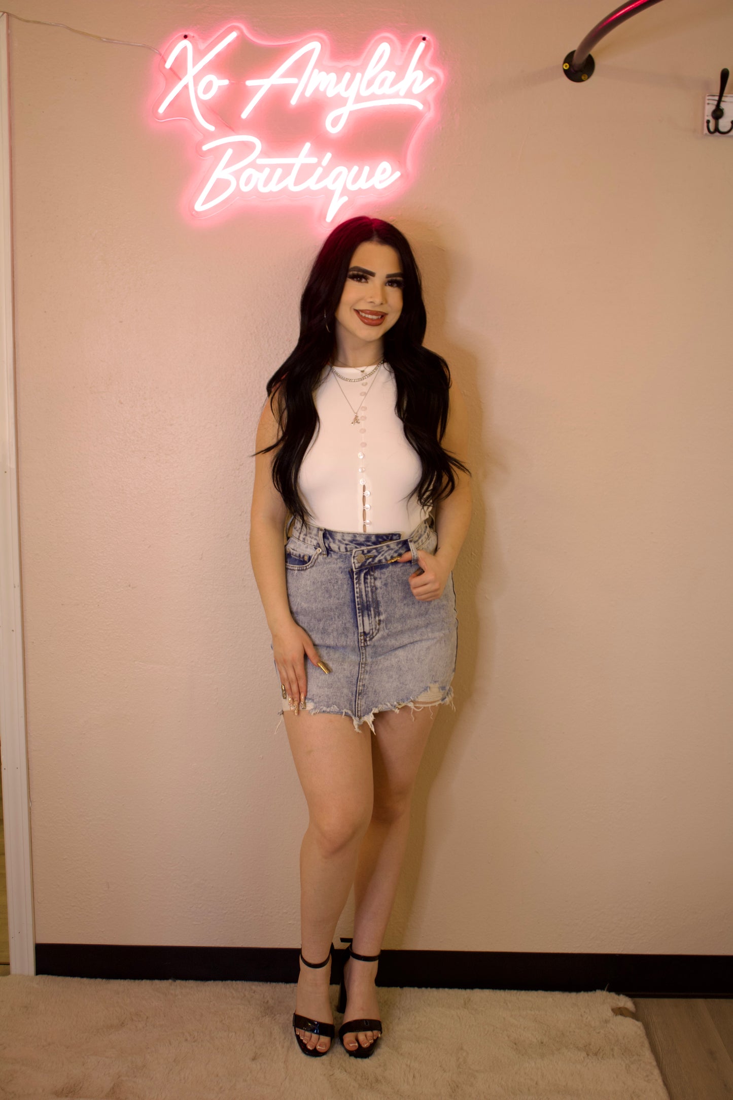 On The Go Decorative button top (White)