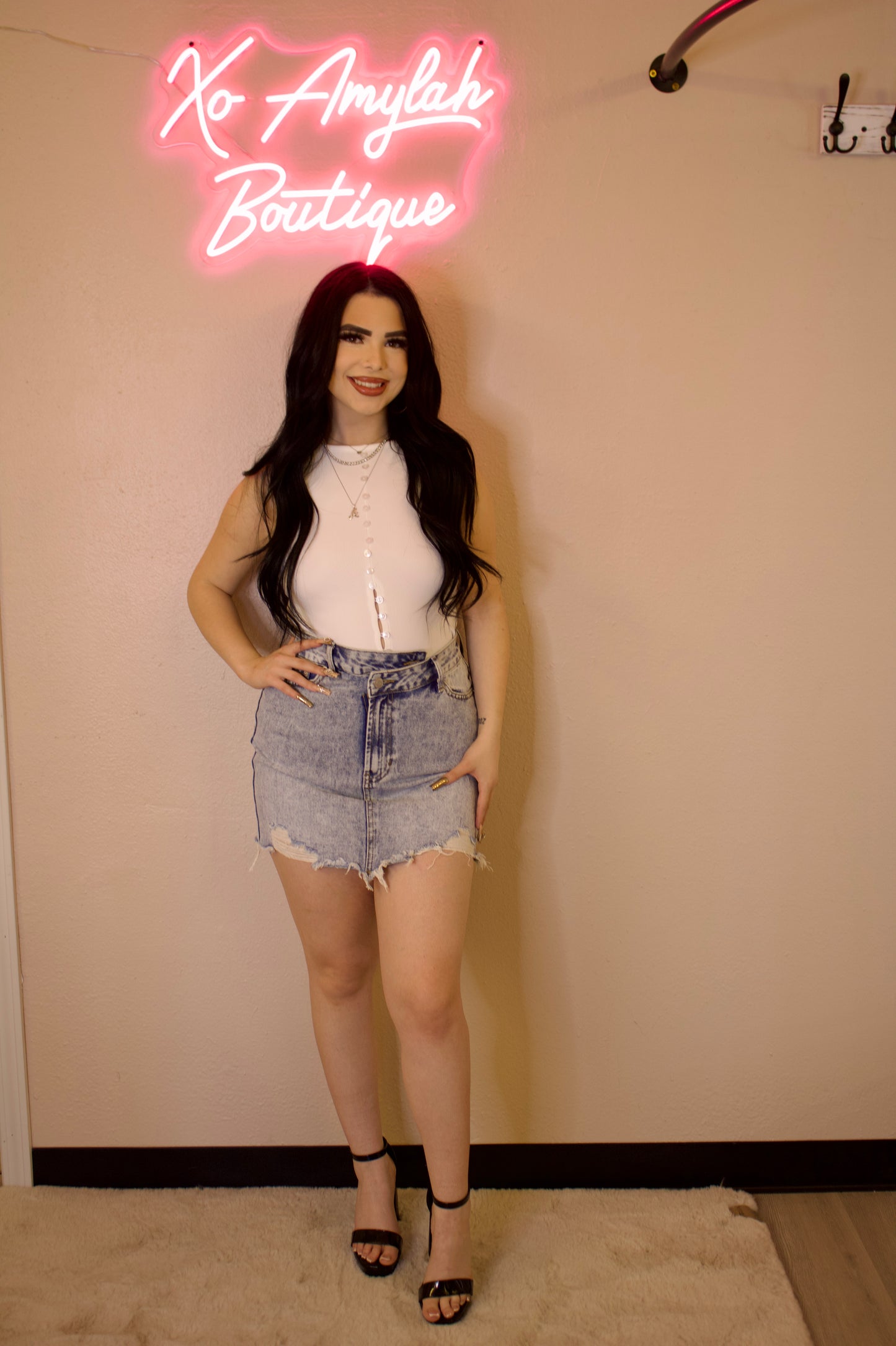 On The Go Decorative button top (White)