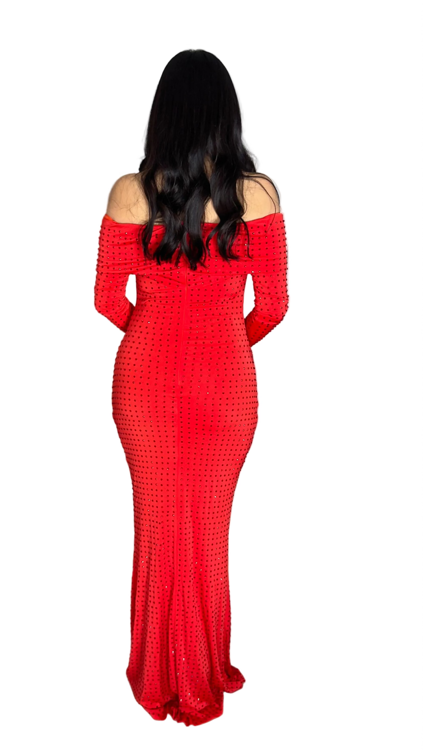 Rhinestone Maxi Dress