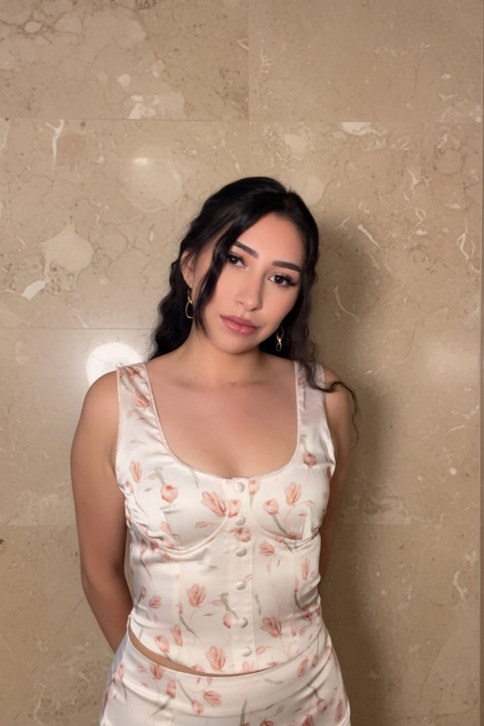 Blush Floral Top