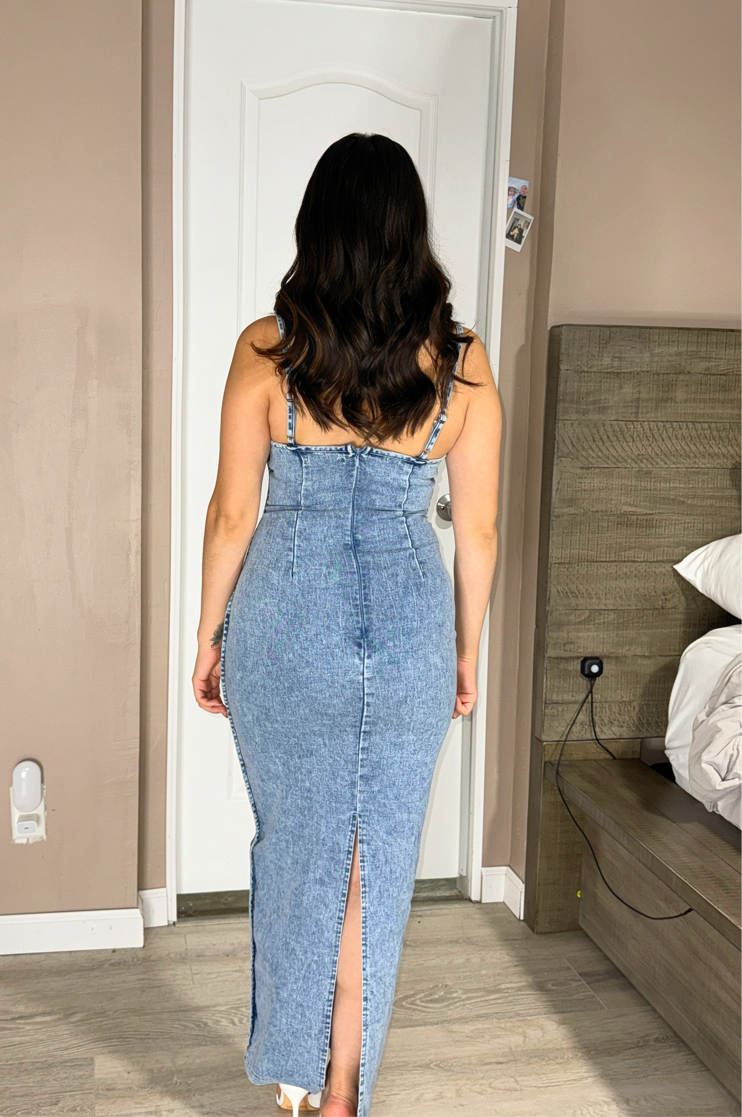 Maxi denim dress