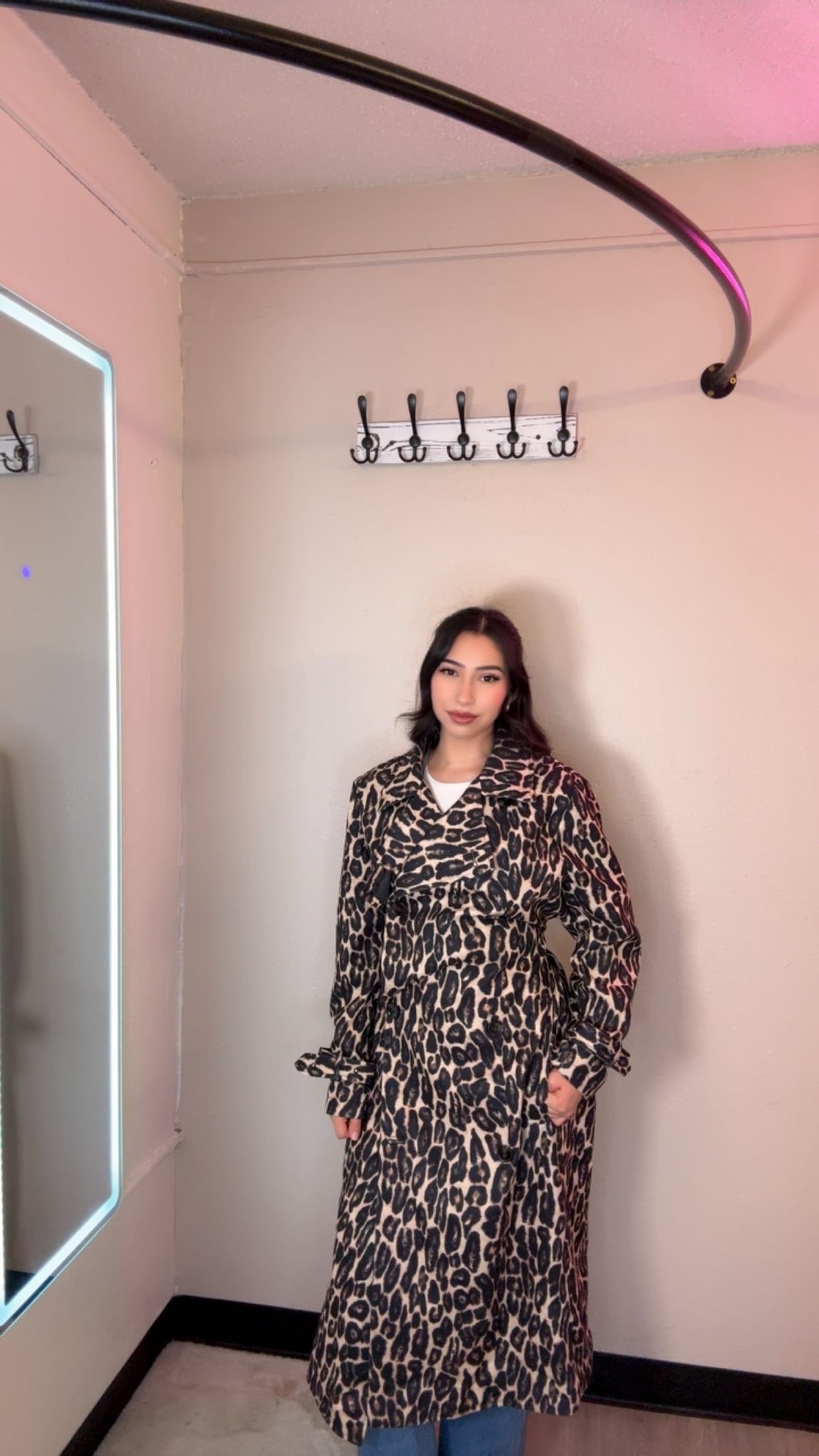 Leopard Trench coat