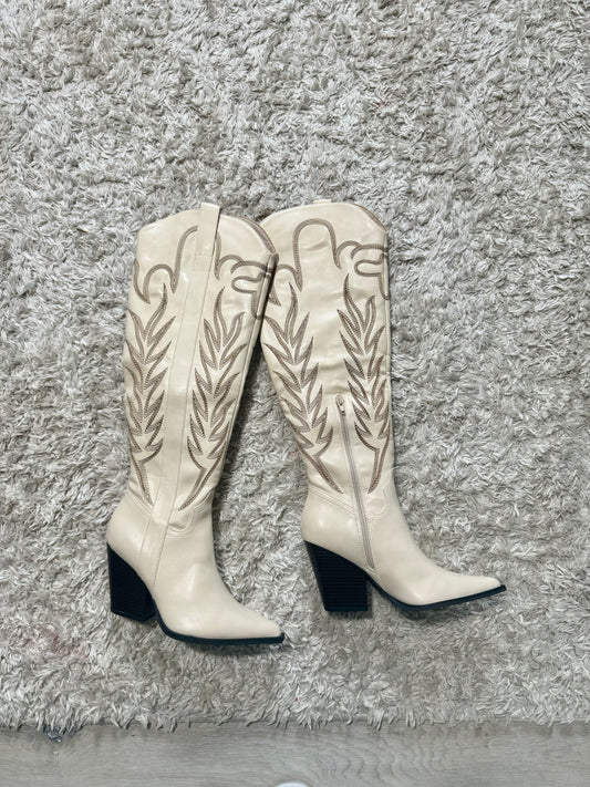 Bronco Knee High Cowgirl boots