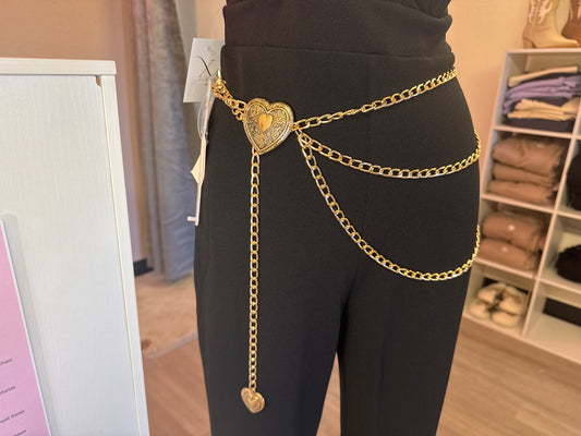 Heart chain belt